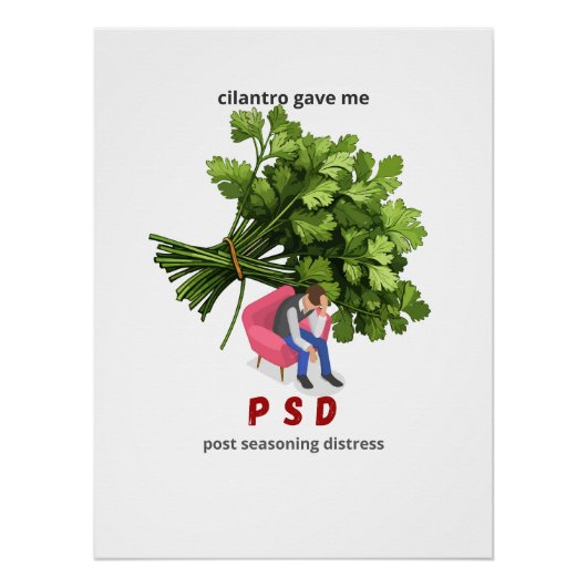 Cilantro 与え Me PSD - おもしろいアンチ-Cilantro ポスター (正面)