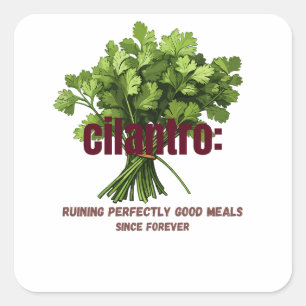 Cilantro – 完璧に良い食事を台無しにする スクエアシール