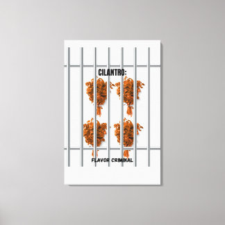 Cilantro: Flavor Criminal - おもしろいアンチ-Cilantro キャンバスプリント