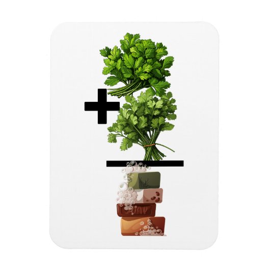 Cilantro Math - おもしろいアンチ-Cilantro マグネット (縦)