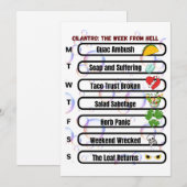 Cilantro - The Week from Hell おもしろいアンチ-Cilantro シーズンカード (正面/裏面)