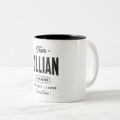 Cillianライフタイムパーソナライズされたメンバ名Cillian ツートーンマグカップ (正面右)
