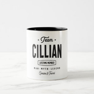 Cillianライフタイムパーソナライズされたメンバ名Cillian ツートーンマグカップ