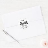 Cillianライフタイムパーソナライズされたメンバ名Cillian ラウンドシール (封筒)