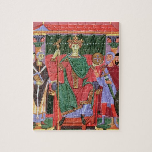 Cim.4453 f.42r氏の神聖ローマ皇帝オットーIII Enth ジグソーパズル (縦)