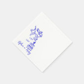 Cin Cherub手描きキューピッドアイコン結婚ズ スタンダードカクテルナプキン (角)