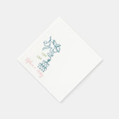 Cin Cherub手描きキューピッドアイコン結婚ズ スタンダードカクテルナプキン (角)