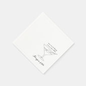 Cin Cin 50th Birthday Party, 80誕生日 スタンダードカクテルナプキン (角)