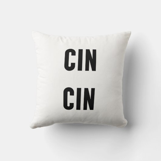Cin Cin Typography クッション (裏面)