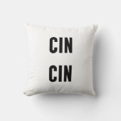 Cin Cin Typography クッション (正面)