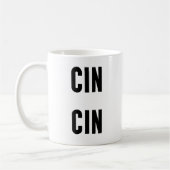 Cin Cin Typography コーヒーマグカップ (左)