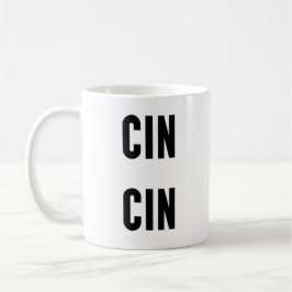 Cin Cin Typography コーヒーマグカップ