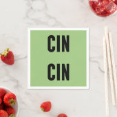 Cin Cin Typography スタンダードカクテルナプキン (インサイチュ)