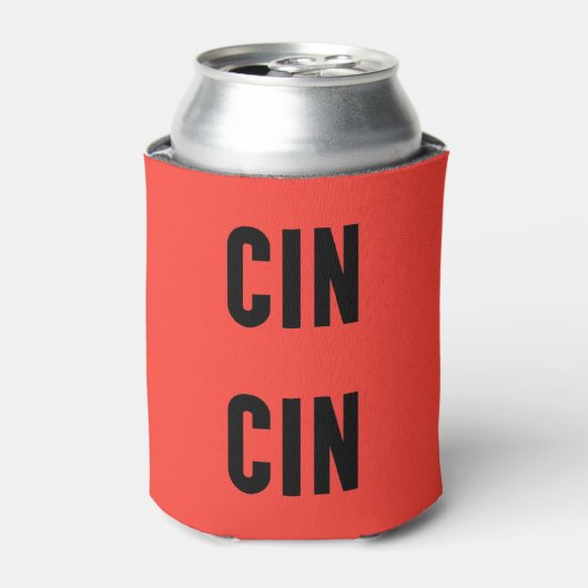 Cin Cin Typography 缶クーラー (缶正面)