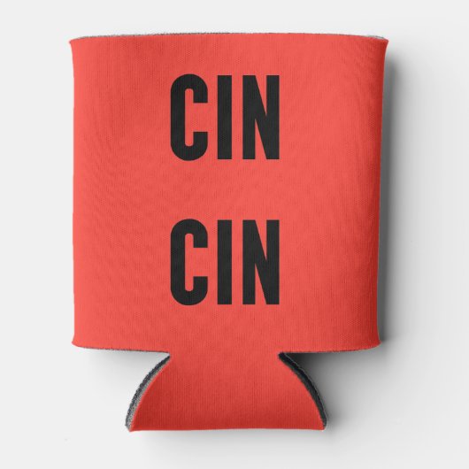 Cin Cin Typography 缶クーラー (正面)
