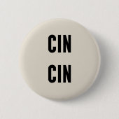 Cin Cin Typography 缶バッジ (正面)