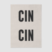 Cin Cin Typography 薄葉紙 (正面)