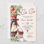 Cin Cin Wine Wine Bridal Shower 招待状 (正面)