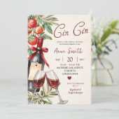 Cin Cin Wine Wine Bridal Shower 招待状 (スタンド正面)