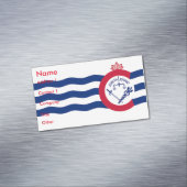 Cincinnatiフラグ付き名刺マグネット マグネット名刺 (インサイチュ)