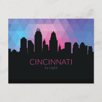 Cincinnati by nightWolfDezinsによるポストカード ポストカード