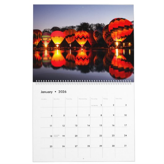 Cincinnati  calendar カレンダー (1月 2026)