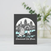 Cincinnati City Ohio Cat Lover ポストカード (スタンド正面)