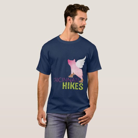 Cincinnati Hikes Pig anditle family Tシャツ (正面フル)