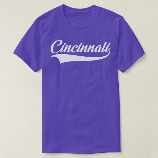 Cincinnati Hometown Pride OH Throwback Design C Tシャツ (デザイン正面)