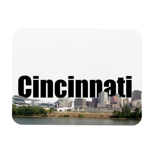 Cincinnati OHスカイラインとCincinnati in the Sky マグネット (横)
