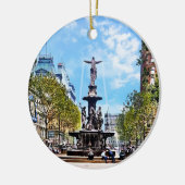 Cincinnati OH - Tyler-Davidson Fountain c1906 セラミックオーナメント (左)