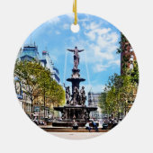 Cincinnati OH - Tyler-Davidson Fountain c1906 セラミックオーナメント (裏面)