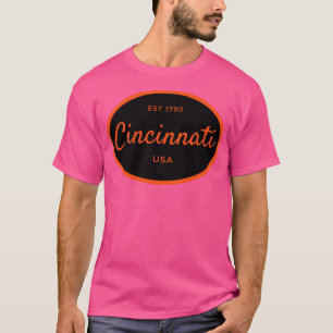 Cincinnati OhioがUSAシャツステッカーGiを設立 Tシャツ