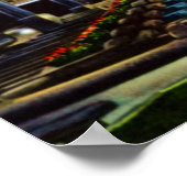 Cincinnati Ohio Union Terminal at Night ポスター (角)