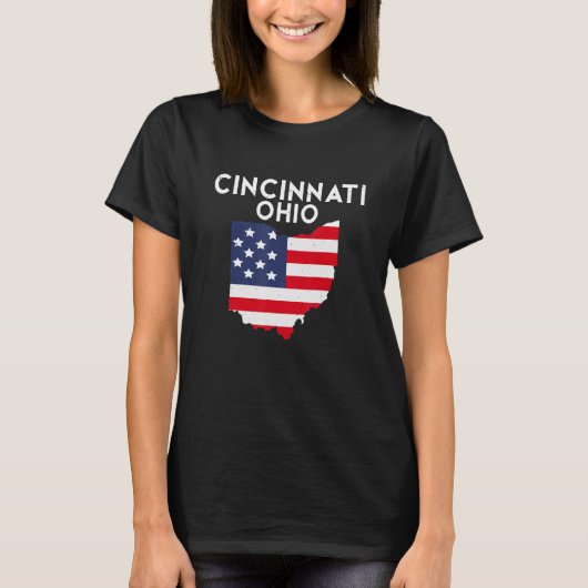 Cincinnati Ohio USA State America Travel Ohioan Tシャツ (正面)
