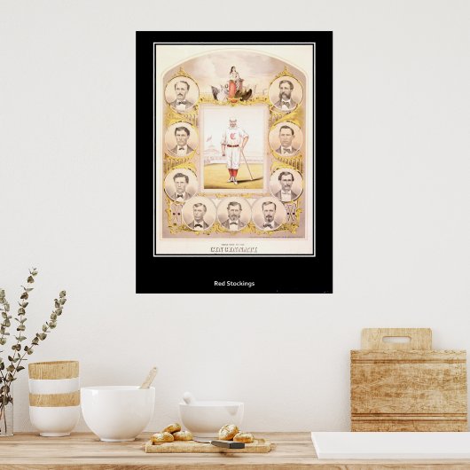 Cincinnati Red Stockings 1869 ポスター (キッチン)