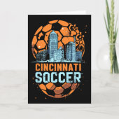 Cincinnati Soccer City Skyline Cool Cincy 513 カード (正面)