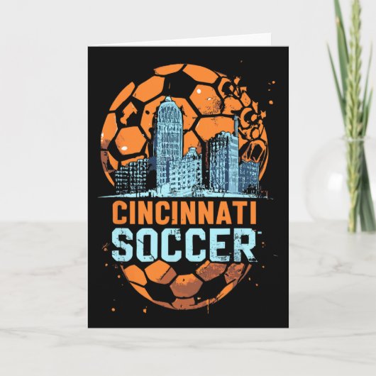 Cincinnati Soccer City Skyline Cool Cincy 513  カード (正面)