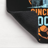Cincinnati Soccer City Skyline Cool Cincy 513  マウスパッド (コーナー)