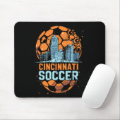 Cincinnati Soccer City Skyline Cool Cincy 513  マウスパッド (マウス)