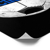 Cincinnati Soccer Distressed Cincy nati  ポスター (角)