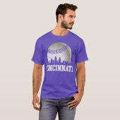 Cincinnati Vintage Baseball Distressed Gameday Ret Tシャツ (正面フル)