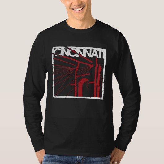 Cincinnatiu2019s Bridge Ohio river Cincy Travel So Tシャツ (正面)