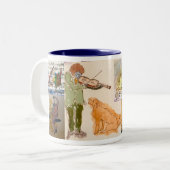 CINCISIGスタジオブルーシリーズジャズミュージシャン ツートーンマグカップ (正面左)
