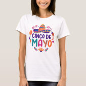 Cinco パーソナライズされた De Mayo Tシャツ (正面)