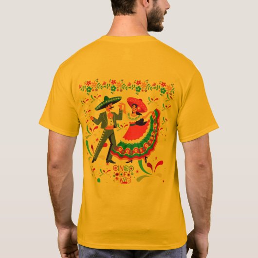 Cinco colorwave gold tシャツ (裏面)