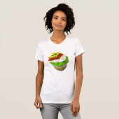 Cinco deメーヨーのカップケーキのTシャツ Tシャツ (正面フル)