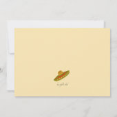 Cinco deメーヨーのソンブレロの招待状 招待状 (裏面)