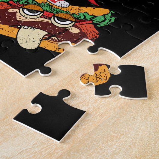 Cinco Deメーヨーのタコスの恋人のヴィンテージのタコス ジグソーパズル (側面)