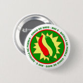 Cinco deメーヨーのチリペッパーのバッジ 缶バッジ (正面&裏面)